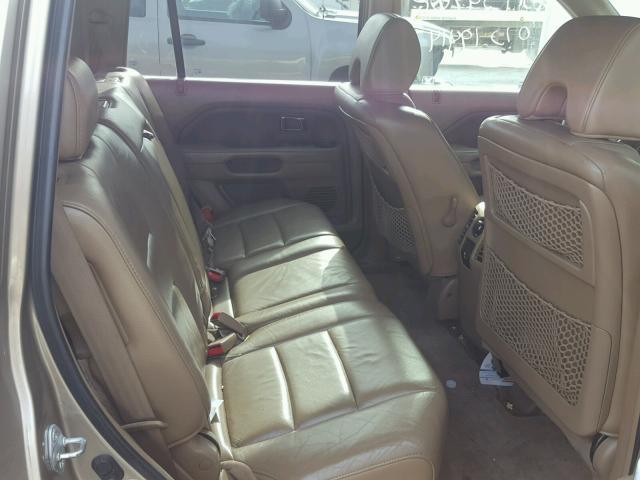 5FNYF28596B005656 - 2006 HONDA PILOT EX GOLD photo 6