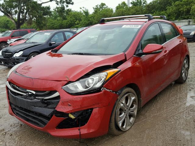 KMHD35LH9EU216867 - 2014 HYUNDAI ELANTRA GT RED photo 2