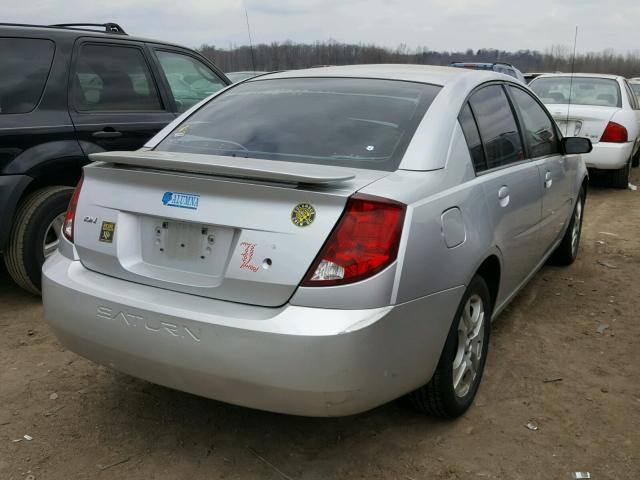 1G8AL52F04Z205890 - 2004 SATURN ION LEVEL SILVER photo 4