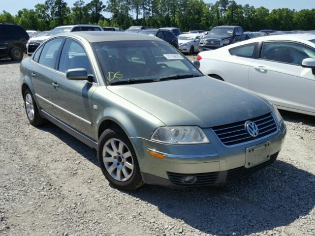 WVWPD63B33P108563 - 2003 VOLKSWAGEN PASSAT GLS GREEN photo 1