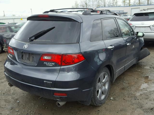 5J8TB18297A011703 - 2007 ACURA RDX GRAY photo 4