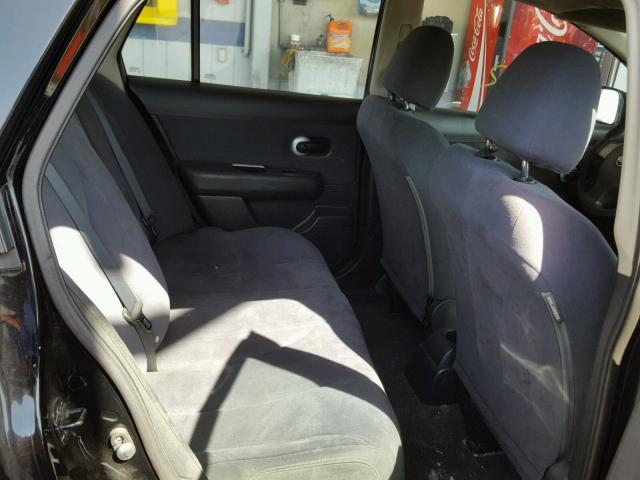 3N1BC11E69L366595 - 2009 NISSAN VERSA S BLACK photo 6