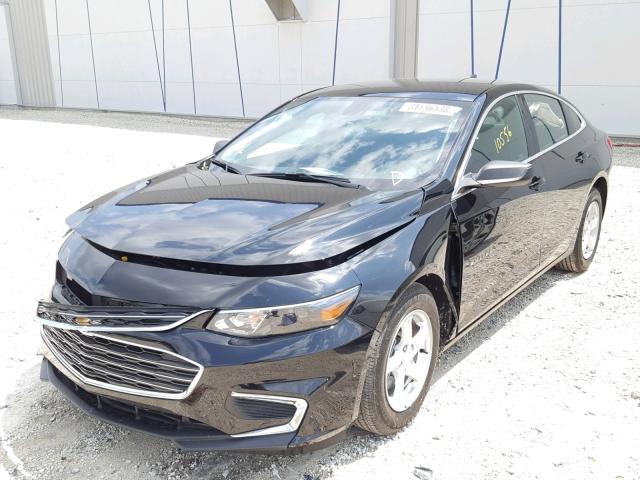 1G1ZB5ST2HF229853 - 2017 CHEVROLET MALIBU LS შავი ფოტო 2
