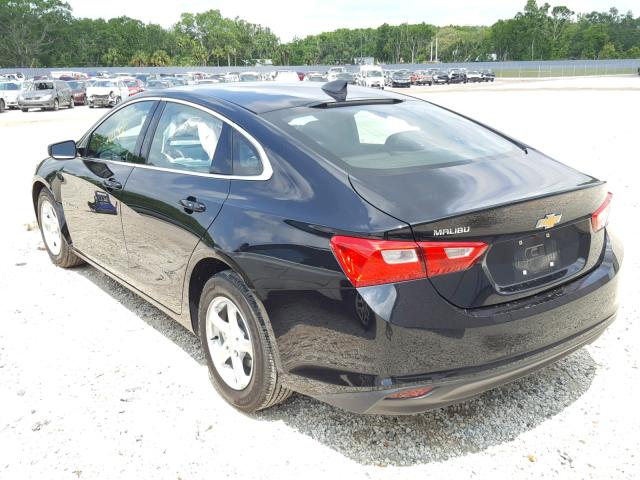 1G1ZB5ST2HF229853 - 2017 CHEVROLET MALIBU LS შავი ფოტო 3