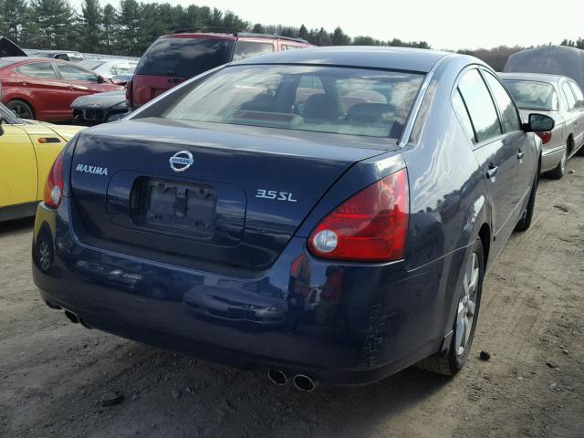 1N4BA41E14C808374 - 2004 NISSAN MAXIMA SE BLUE photo 4