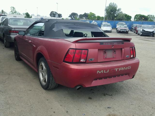 1FAFP45X7YF270537 - 2000 FORD MUSTANG GT RED photo 3