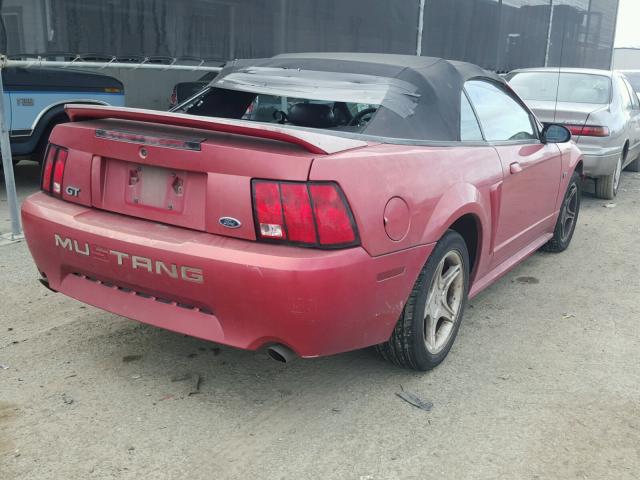 1FAFP45X7YF270537 - 2000 FORD MUSTANG GT RED photo 4