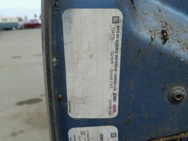 2G3AJ51W1K2457256 - 1989 OLDSMOBILE CUTLASS CI 蓝色 照片 10