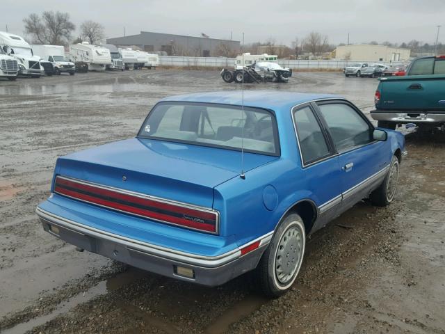 1G4NJ14U3LM008172 - 1990 BUICK SKYLARK CU BLUE photo 4