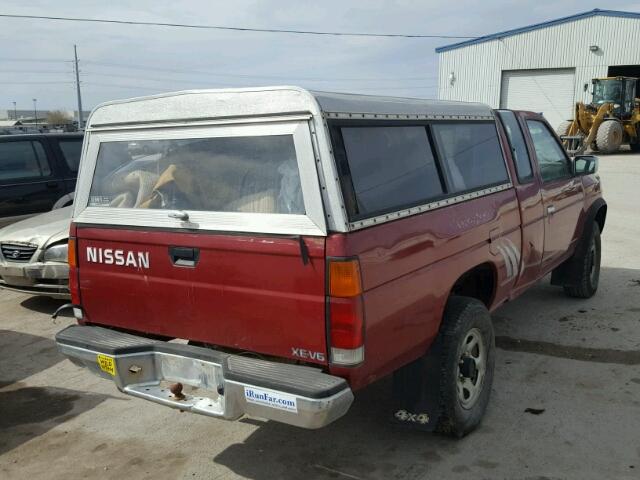 1N6HD16Y4RC363016 - 1994 NISSAN TRUCK KING MAROON photo 4