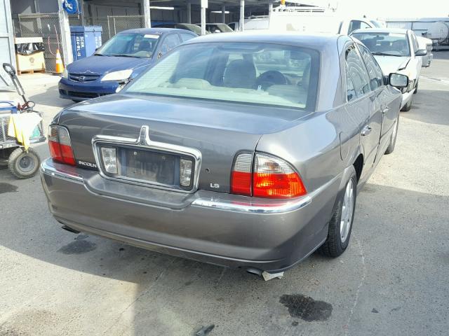 1LNHM86S74Y613279 - 2004 LINCOLN LS CHARCOAL photo 4