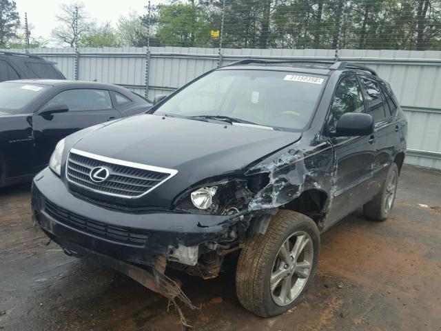 JTJGW31U172001878 - 2007 LEXUS RX 400H BLACK photo 2