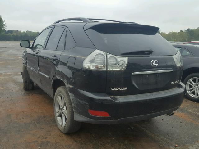 JTJGW31U172001878 - 2007 LEXUS RX 400H BLACK photo 3