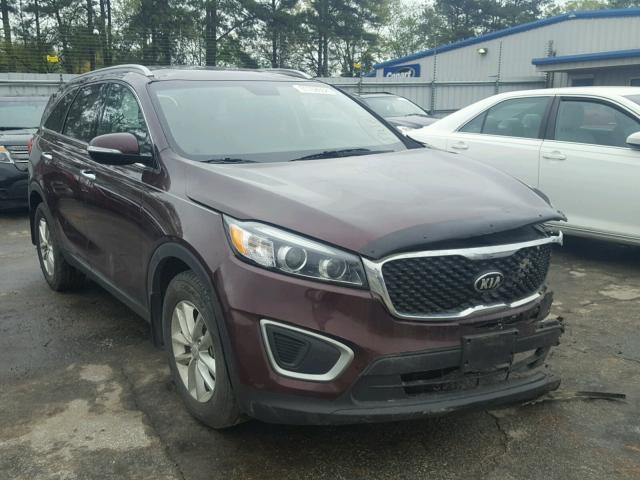 5XYPG4A35HG191916 - 2017 KIA SORENTO LX PURPLE photo 1