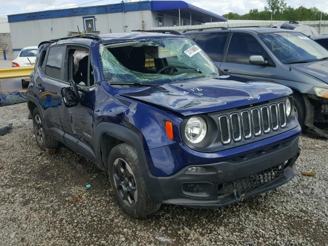 ZACCJAAB5HPF79377 - 2017 JEEP RENEGADE S PURPLE photo 1