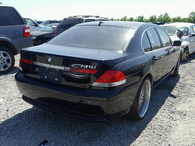 WBAGL63402DP58467 - 2002 BMW 745 I BLACK photo 4