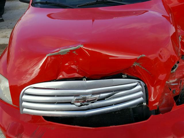 3GNBAADB0AS516805 - 2010 CHEVROLET HHR LS RED photo 7