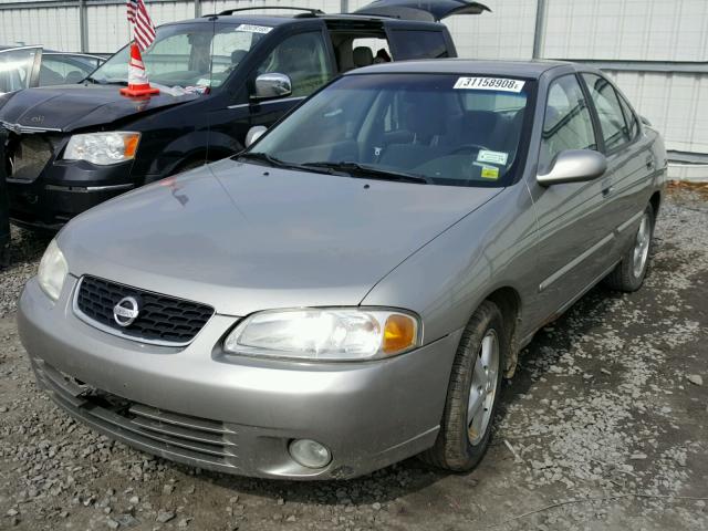 3N1CB51A63L556657 - 2003 NISSAN SENTRA GXE GRAY photo 2