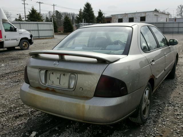 3N1CB51A63L556657 - 2003 NISSAN SENTRA GXE GRAY photo 4