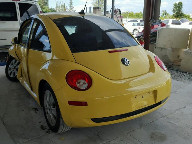 3VWRW31C79M502785 - 2009 VOLKSWAGEN NEW BEETLE 黄色 照片 3