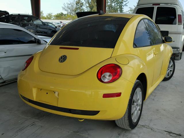 3VWRW31C79M502785 - 2009 VOLKSWAGEN NEW BEETLE YELLOW photo 4