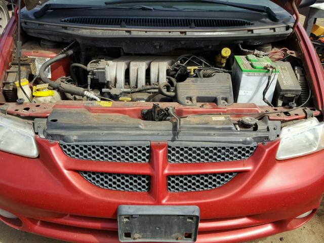 1B4GT44L5YB564841 - 2000 DODGE GRAND CARA RED photo 7