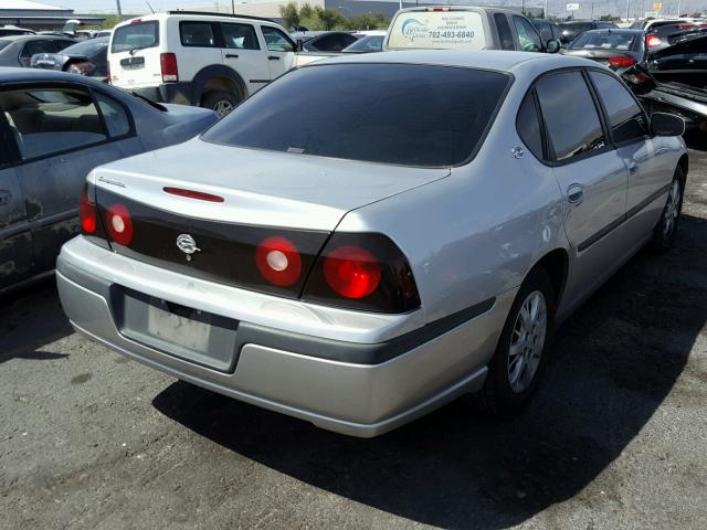 2G1WF52E359318621 - 2005 CHEVROLET IMPALA SILVER photo 4