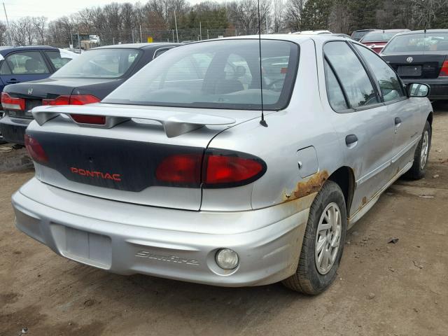 3G2JB52T81S142355 - 2001 PONTIAC SUNFIRE SE SILVER photo 4