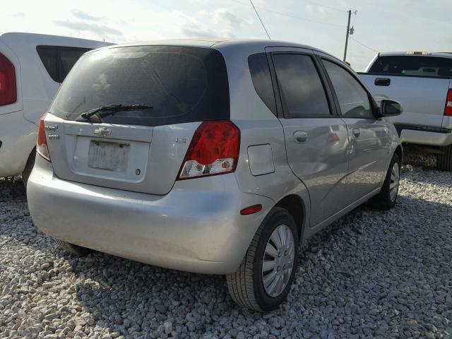 KL1TD66658B256271 - 2008 CHEVROLET AVEO BASE Gri fotoğraf 4