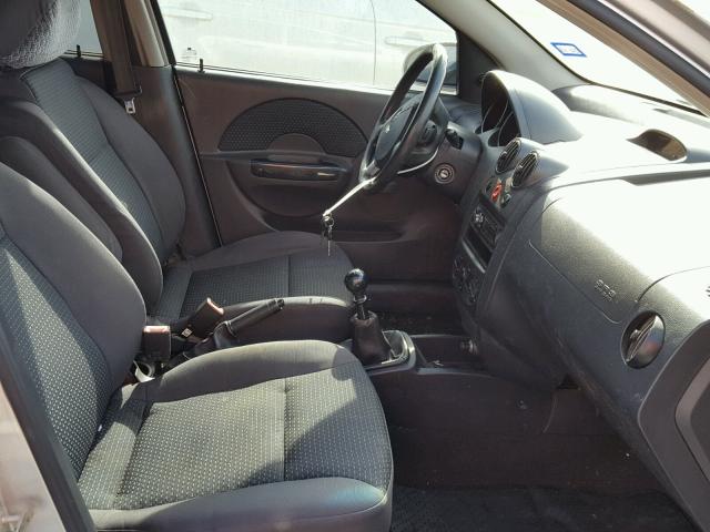 KL1TD66658B256271 - 2008 CHEVROLET AVEO BASE Gri fotoğraf 5