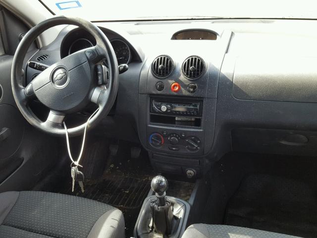 KL1TD66658B256271 - 2008 CHEVROLET AVEO BASE Gri fotoğraf 9