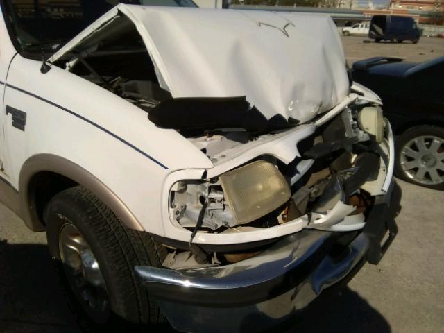 1FTEX17L1VNB68487 - 1997 FORD F150 WHITE photo 9