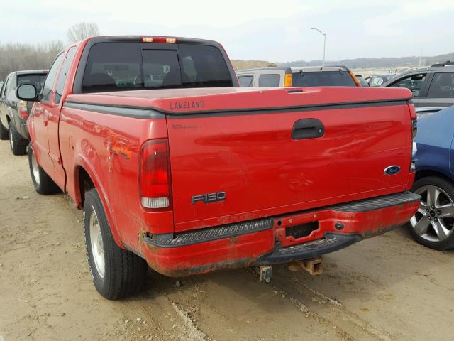 1FTRX18LXXNB34888 - 1999 FORD F150 RED photo 3