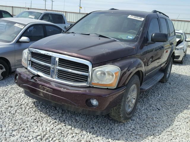 1D4HD58D24F190546 - 2004 DODGE DURANGO LI PURPLE photo 2