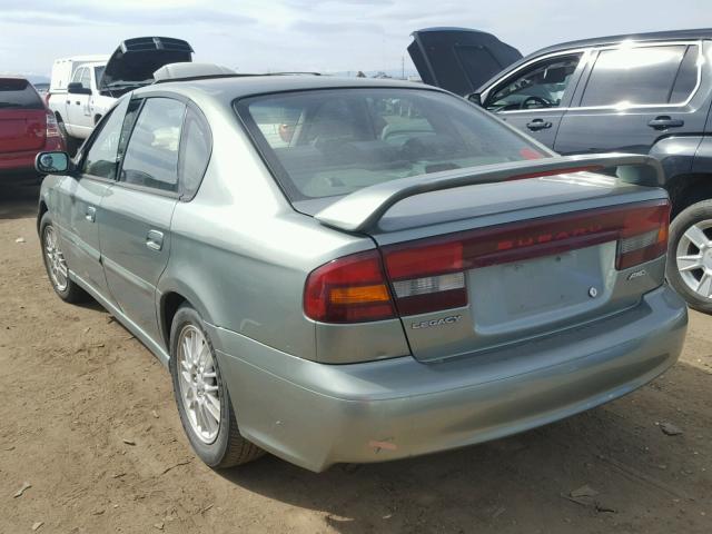 4S3BE625147204289 - 2004 SUBARU LEGACY L S GREEN photo 3