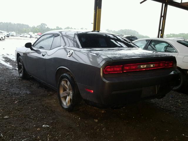 2B3CJ4DG3BH571300 - 2011 DODGE CHALLENGER GRAY photo 3