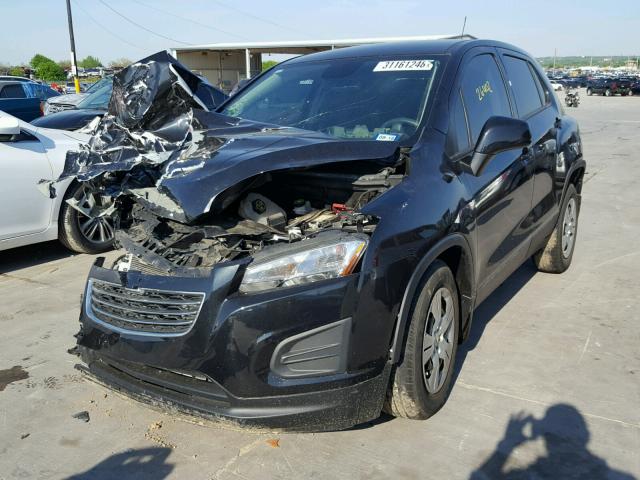 KL7CJKSB3GB646942 - 2016 CHEVROLET TRAX LS BLACK photo 2