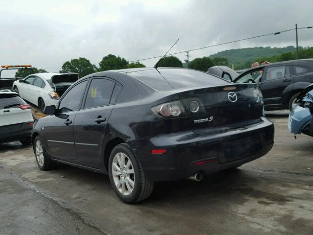 JM1BK12F881794729 - 2008 MAZDA 3 I BLACK photo 3