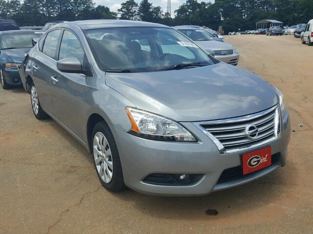 3N1AB7AP1DL665018 - 2013 NISSAN SENTRA S SILVER photo 1