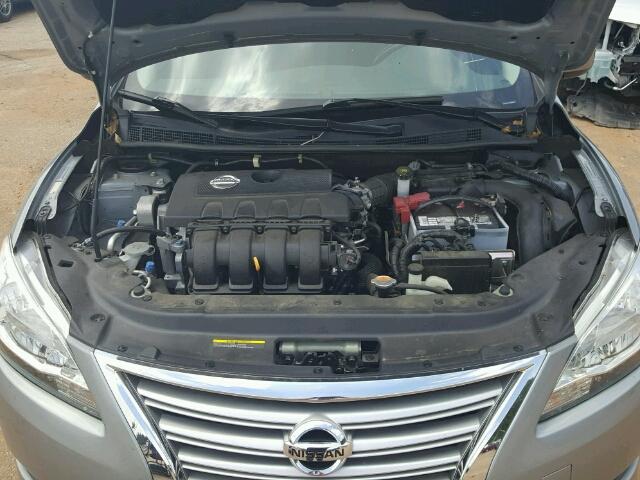 3N1AB7AP1DL665018 - 2013 NISSAN SENTRA S SILVER photo 7