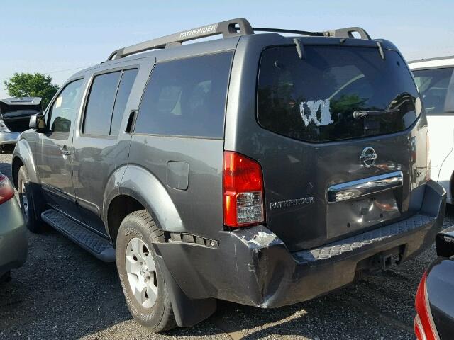 5N1AR18W77C621801 - 2007 NISSAN PATHFINDER GRAY photo 3