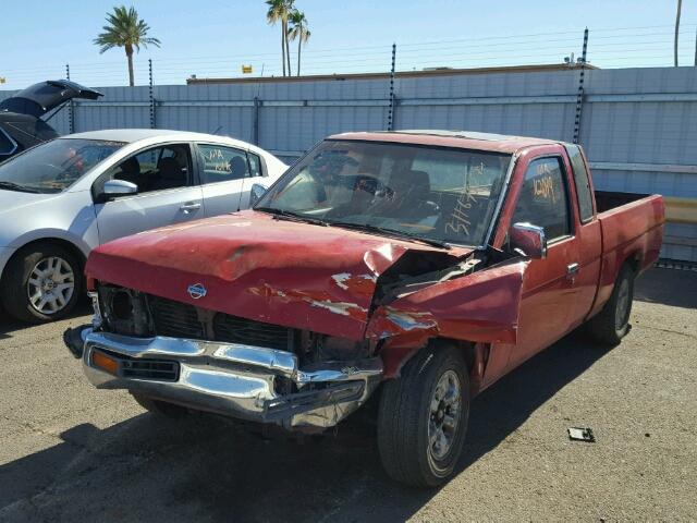 1N6SD16S6TC374639 - 1996 NISSAN TRUCK KING RED photo 2