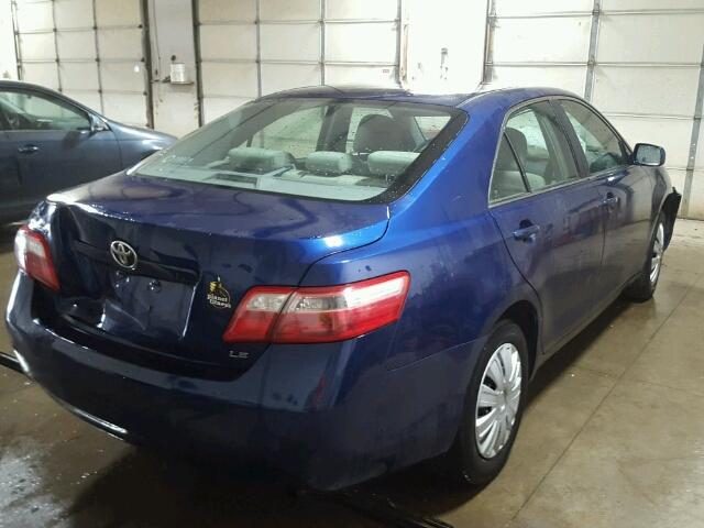 4T1BE46K07U167547 - 2007 TOYOTA CAMRY NEW BLUE photo 4