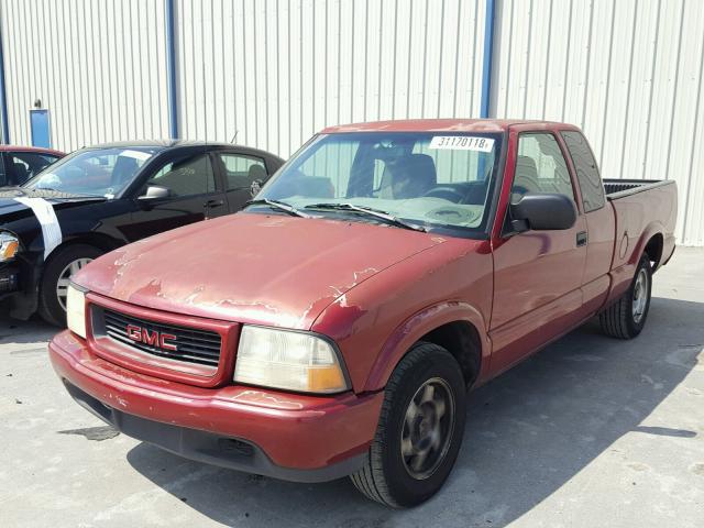 1GTCS1955Y8243490 - 2000 GMC SONOMA RED photo 2