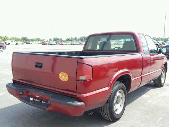 1GTCS1955Y8243490 - 2000 GMC SONOMA RED photo 4