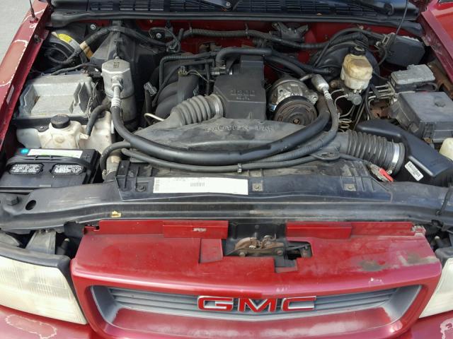 1GTCS1955Y8243490 - 2000 GMC SONOMA RED photo 7