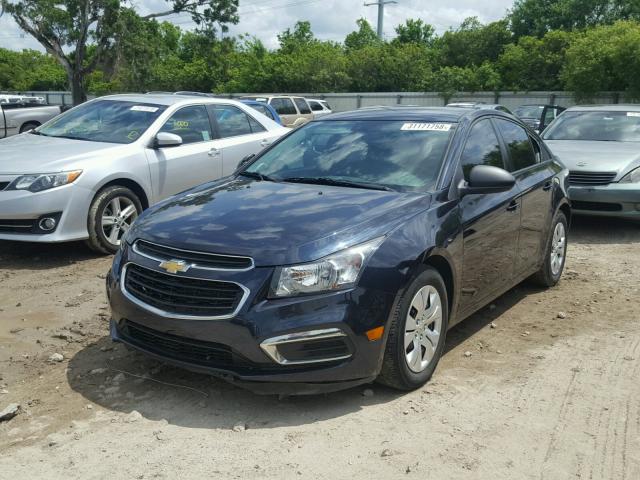 1G1PA5SH1F7143527 - 2015 CHEVROLET CRUZE LS BLUE photo 2