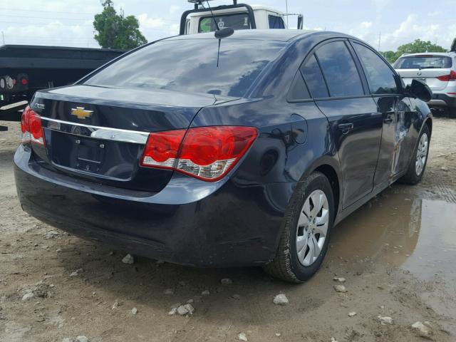 1G1PA5SH1F7143527 - 2015 CHEVROLET CRUZE LS BLUE photo 4