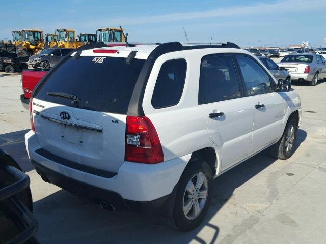 KNDJF724997590246 - 2009 KIA SPORTAGE L WHITE photo 4