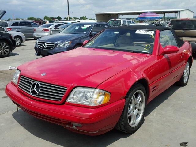 WDBFA68F1YF190093 - 2000 MERCEDES-BENZ SL 500 RED photo 2